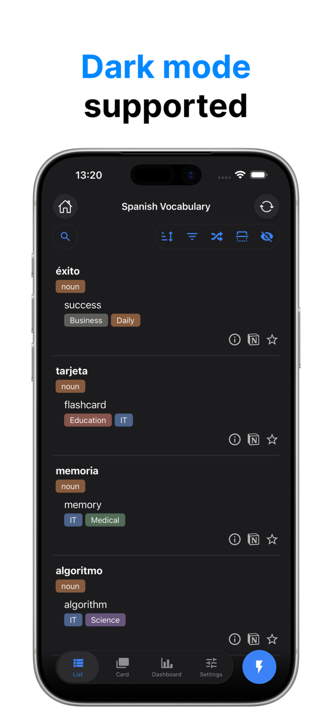 Dark mode supported